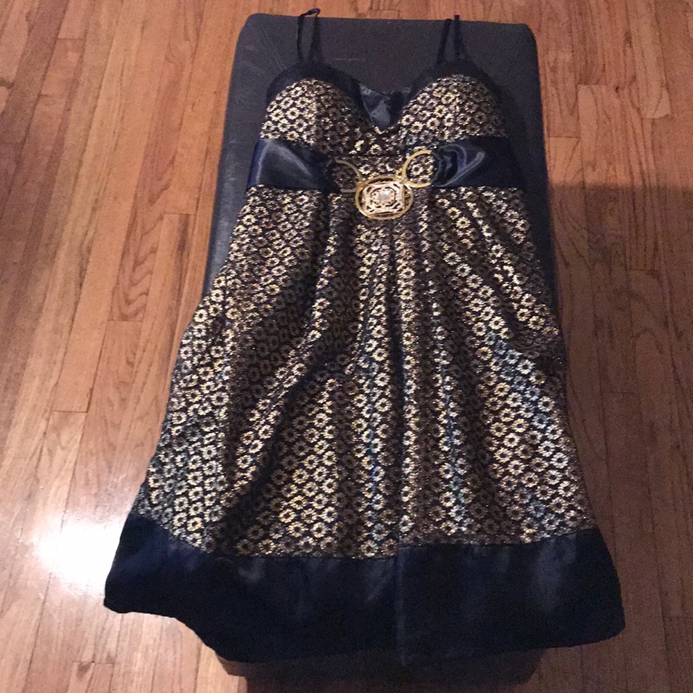 Black and Gold Dress